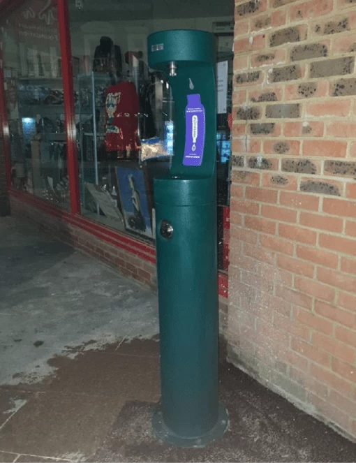 New outdoor vandal-resistant bottle refill station in Sidcup