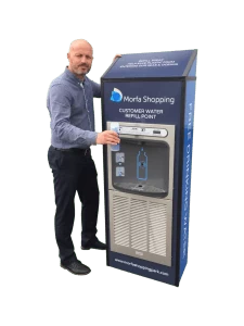 contactless water cooler MIW for shopping centres 